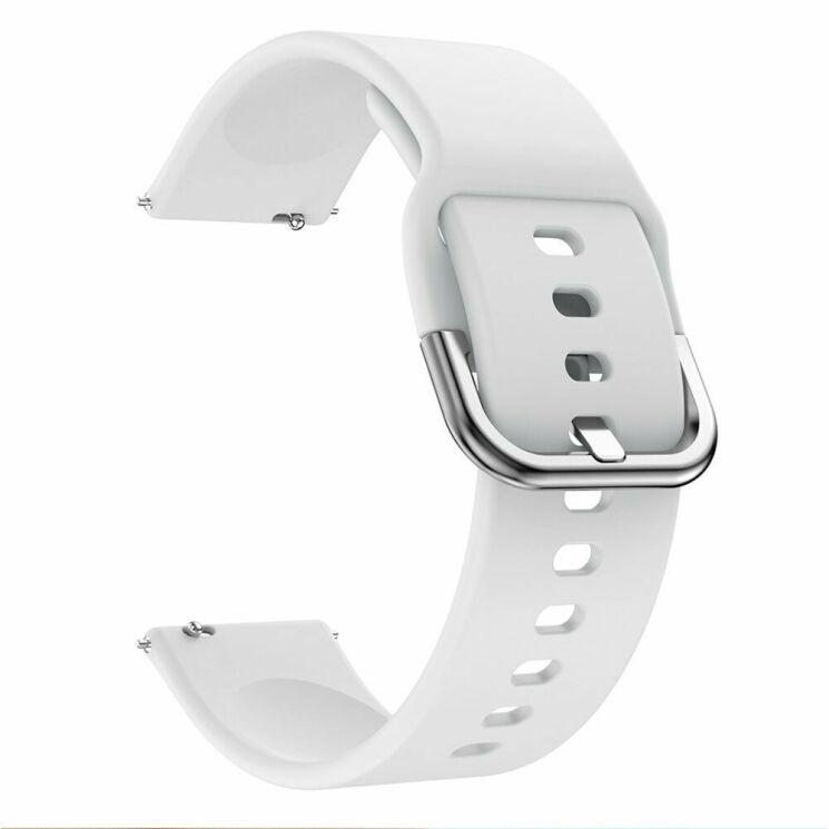Ремешок UniCase Silicone Strap для Huawei Watch GT / Watch GT2 46mm / Watch GT 2e - White: фото 3 из 6