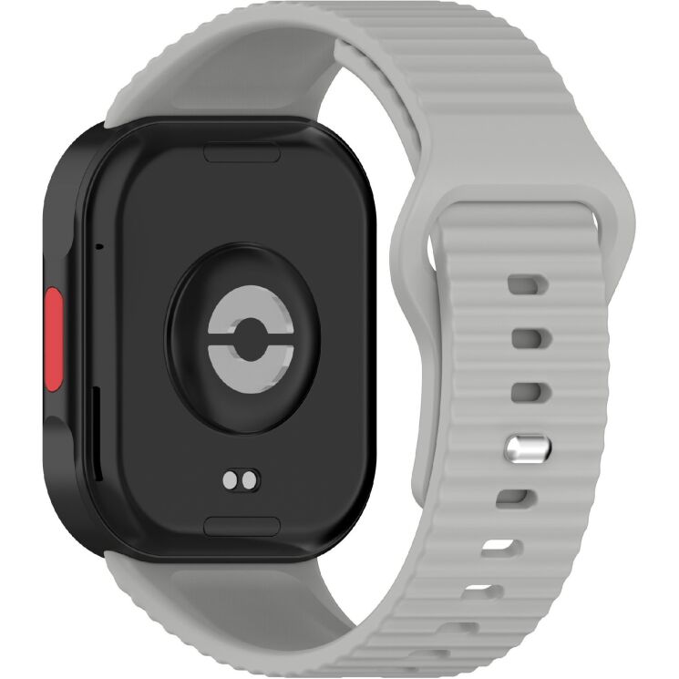 Ремешок UniCase Silicone Strap для Xiaomi Redmi Watch 6 / 6 Active / 6 Lite / 5 / 4 - Light Grey: фото 1 из 8