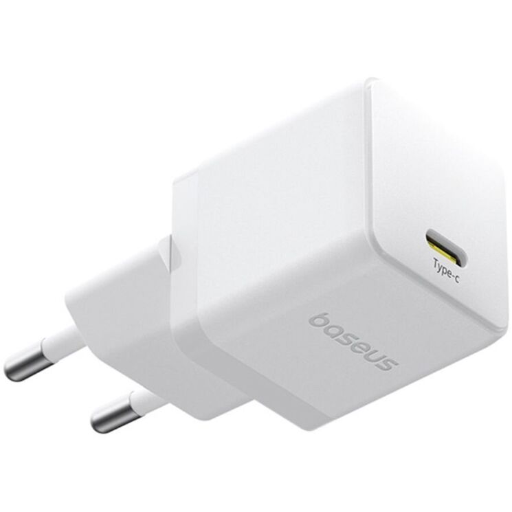 Сетевое зарядное устройство Baseus Palm 1C (30W) + кабель Type-C to Type-C (P10111605213-01) - White: фото 3 из 19