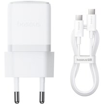 Сетевое зарядное устройство Baseus Palm 1C (30W) + кабель Type-C to Type-C (P10111605213-01) - White: фото 1 из 19