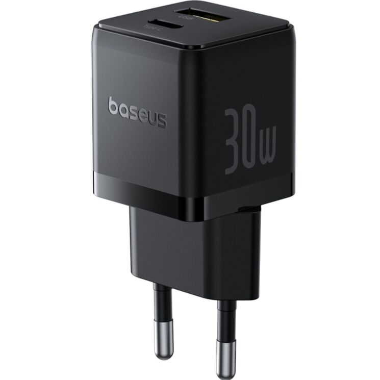 Сетевое зарядное устройство Baseus Palm C+U (30W) P1011160A113-00 - Black: фото 4 из 17