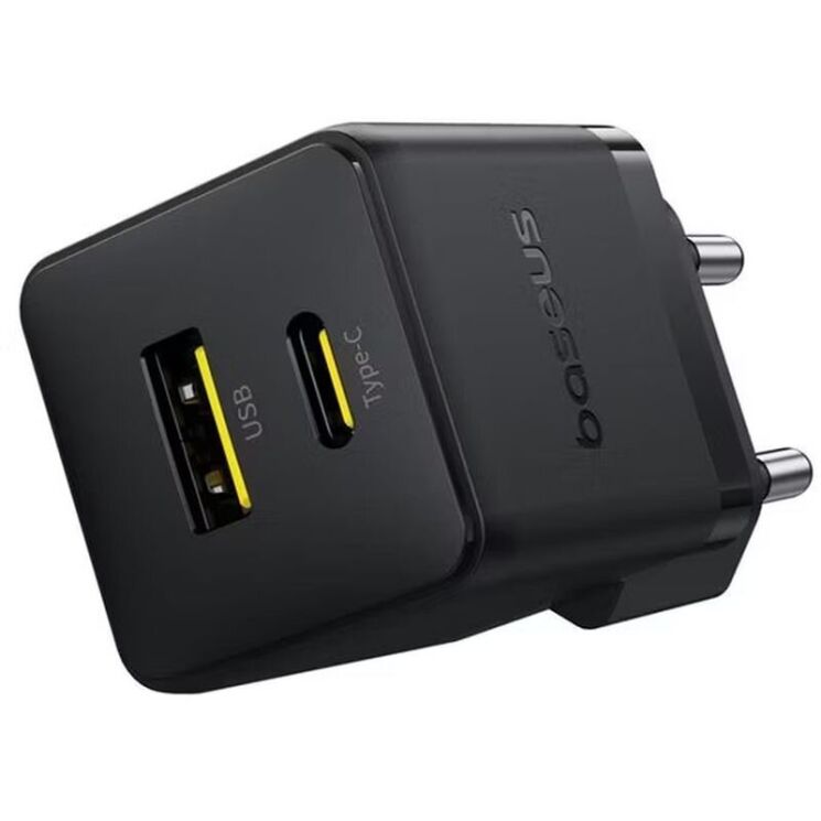 Сетевое зарядное устройство Baseus Palm C+U (30W) P1011160A113-00 - Black: фото 2 из 17