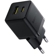 Сетевое зарядное устройство Baseus Palm C+U (30W) P1011160A113-00 - Black: фото 1 из 17