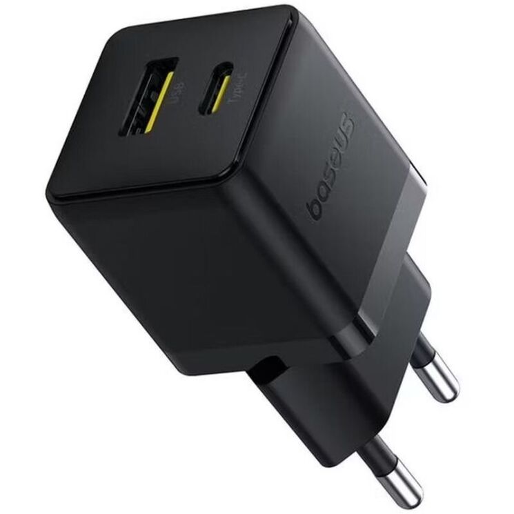 Сетевое зарядное устройство Baseus Palm C+U (30W) P1011160A113-00 - Black: фото 1 из 17