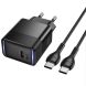 Сетевое зарядное устройство Hoco CS113A Lounge PD40W (Type-C) + кабель Type-C to Type-C - Black (995667B). Фото 2 из 5