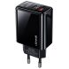 Мережевий зарядний пристрій USAMS CC133 T40 QC3.0 + PD (20W) - Black (960147B). Фото 1 з 13