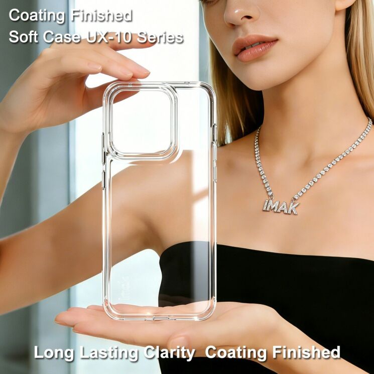 Силіконовий чохол IMAK UX-10 Series для Motorola Edge 70 Pro - Transparent (412022T) Силіконовий чохол IMAK UX-10 Series для Motorola Edge 70 Pro - Transparent: фото 3 з 9