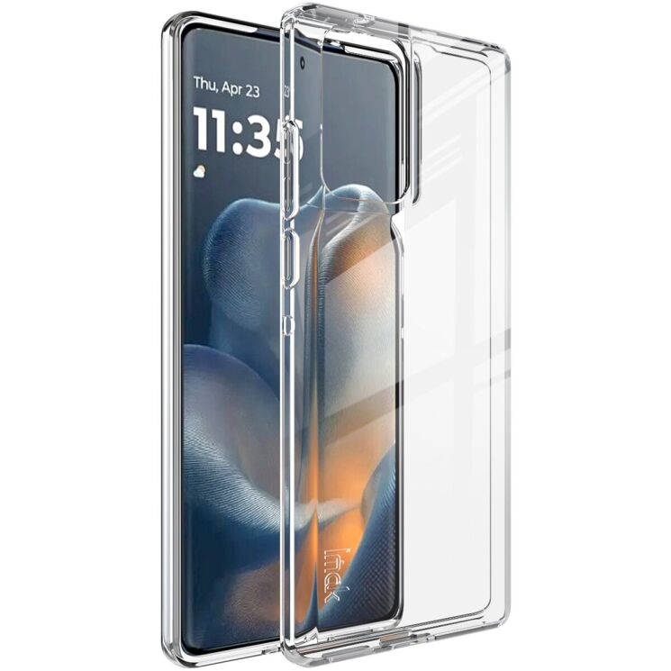 Силіконовий (TPU) чохол IMAK UX-5 Series для Motorola Edge 50 Fusion - Transparent: фото 1 з 7