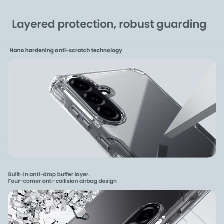 Силіконовий чохол NILLKIN Nature TPU Pro для Samsung Galaxy A56 (A566) - Transparent: фото 10 з 16