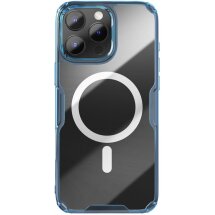 Силиконовый чехол NILLKIN Nature TPU Pro Magnetic для Apple iPhone 16 Pro Max - Blue: фото 1 из 14