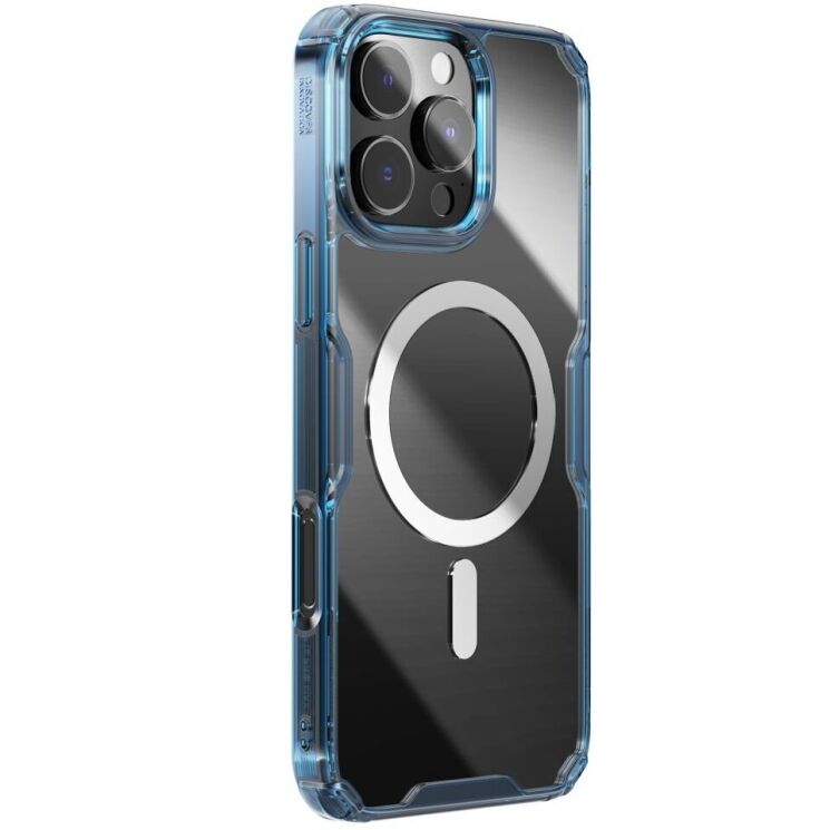 Силиконовый чехол NILLKIN Nature TPU Pro Magnetic для Apple iPhone 16 Pro Max - Blue: фото 3 из 14