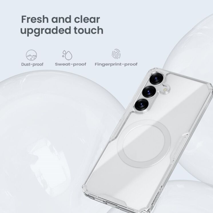 Силіконовий чохол NILLKIN Nature TPU Pro Magnetic для Samsung Galaxy S25 Plus (S936) - White: фото 10 з 14