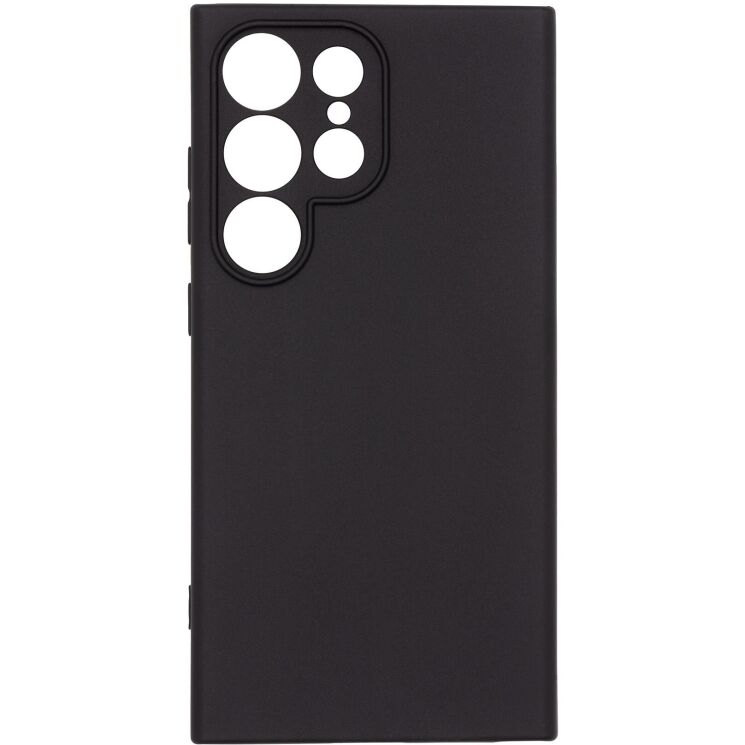 Силиконовый (TPU) чехол ArmorStandart Matte Slim Fit для Samsung Galaxy S24 Ultra - Black: фото 1 из 5