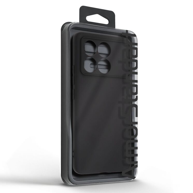 Силиконовый (TPU) чехол ArmorStandart Matte Slim Fit для Xiaomi Poco F6 Pro - Black: фото 5 из 5