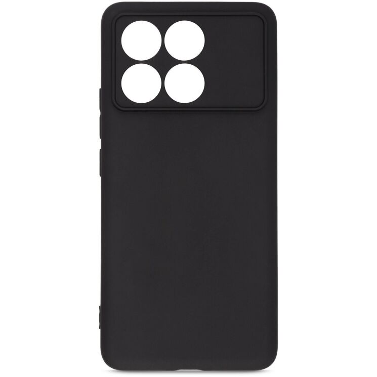Силиконовый (TPU) чехол ArmorStandart Matte Slim Fit для Xiaomi Poco F6 Pro - Black: фото 1 из 5