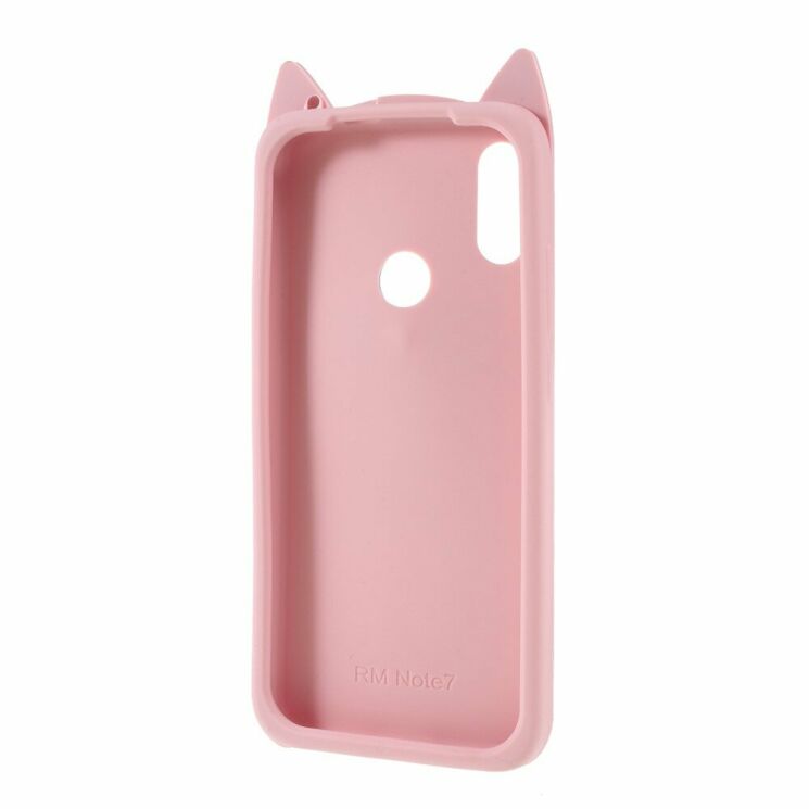 Силиконовый (TPU) чехол Deexe Cat 3D Series для Xiaomi Redmi Note 7 / Note 7 Pro - Pink: фото 3 из 3