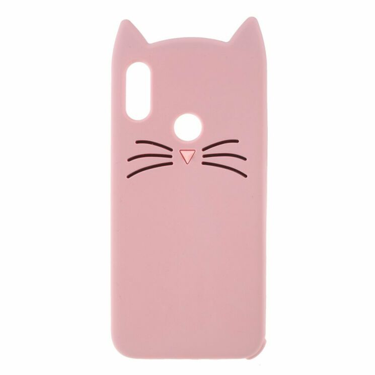 Силиконовый (TPU) чехол Deexe Cat 3D Series для Xiaomi Redmi Note 7 / Note 7 Pro - Pink: фото 1 из 3