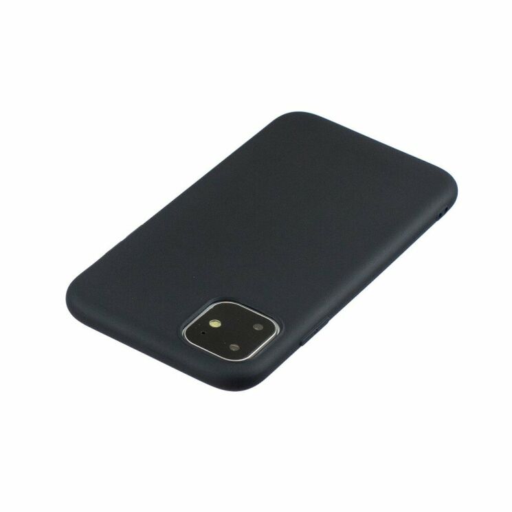 Силиконовый (TPU) чехол Deexe Matte Case для Apple iPhone 11 - Black: фото 3 из 5