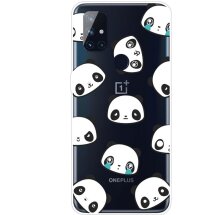 Силіконовий (TPU) чохол Deexe Pretty Glossy для OnePlus Nord N100 - Cute Pandas: фото 1 з 4