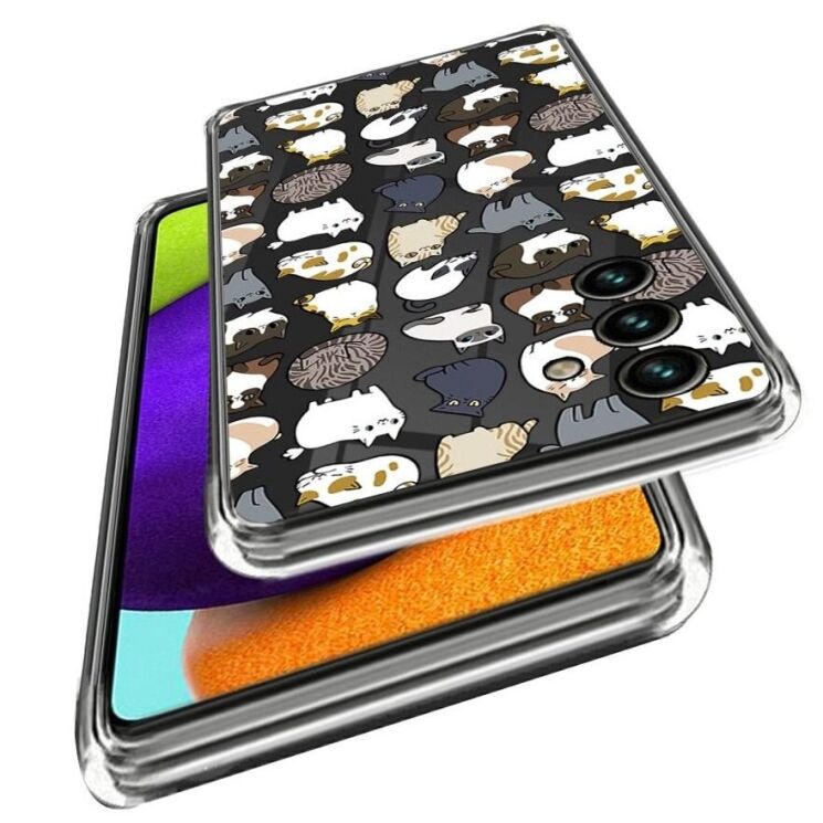 Силиконовый (TPU) чехол Deexe Pretty Glossy для Samsung Galaxy A55 (A556) - Cats: фото 2 из 3