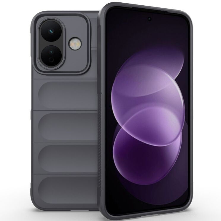 Силиконовый (TPU) чехол Deexe Terra Case для Xiaomi Redmi Note 17 Pro - Dark Grey: фото 1 из 4