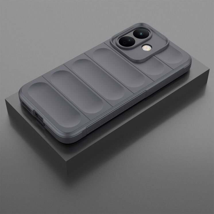Силиконовый (TPU) чехол Deexe Terra Case для Xiaomi Redmi Note 17 Pro - Dark Grey: фото 2 из 4