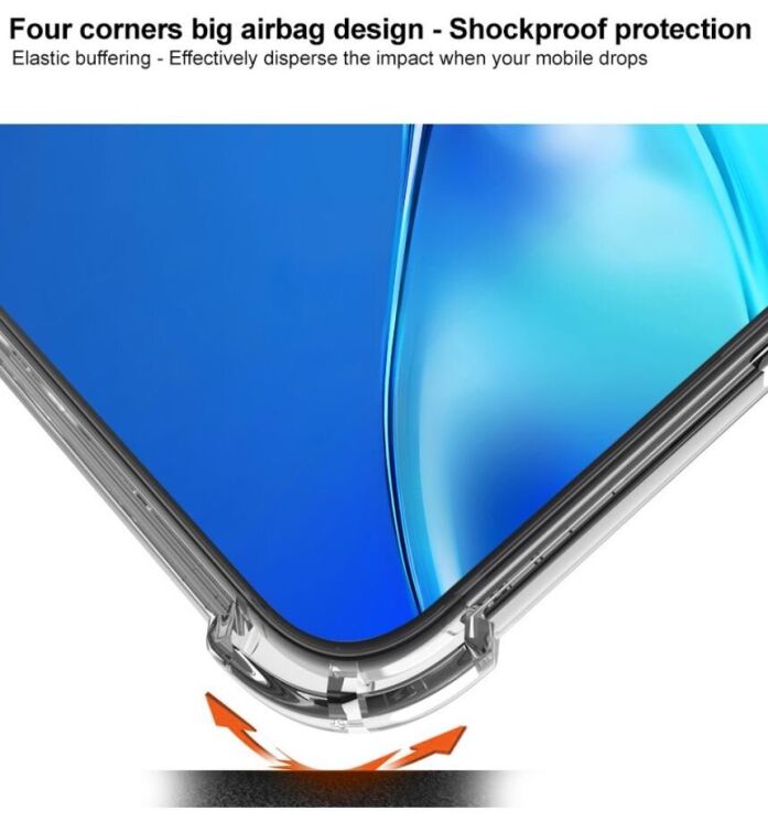 Силиконовый (TPU) чехол IMAK Airbag Case для Samsung Galaxy S24 FE (S721) - Transparent: фото 6 из 7