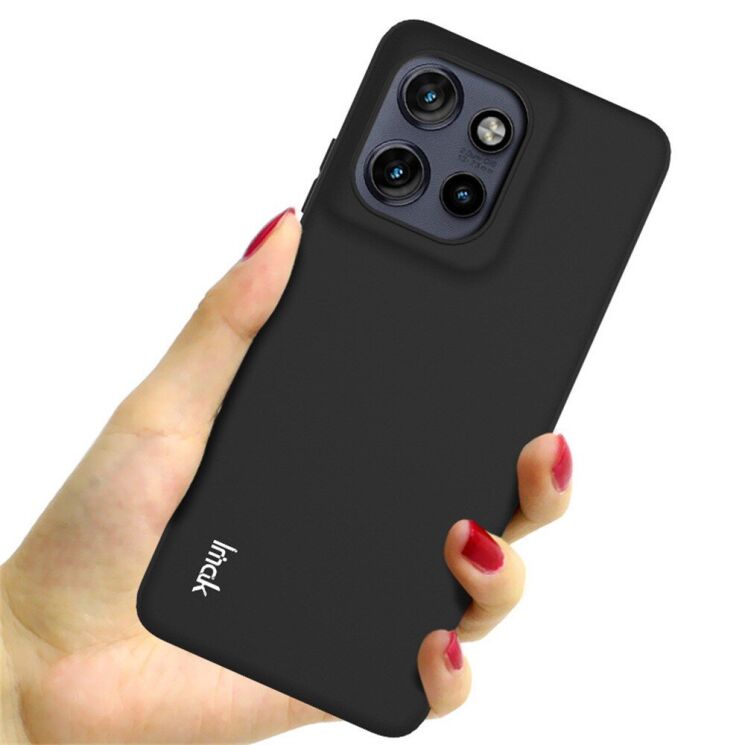 Силиконовый (TPU) чехол IMAK UC-3 Series для Motorola Edge 50 Neo - Black: фото 6 из 10