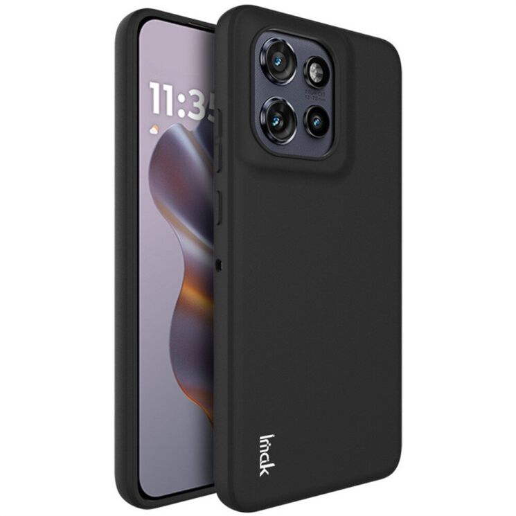 Силиконовый (TPU) чехол IMAK UC-3 Series для Motorola Edge 50 Neo - Black: фото 1 из 10