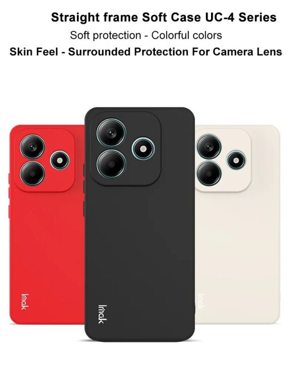 Силиконовый (TPU) чехол IMAK UC-4 Series для Xiaomi Redmi Note 14 5G - Black: фото 5 из 8