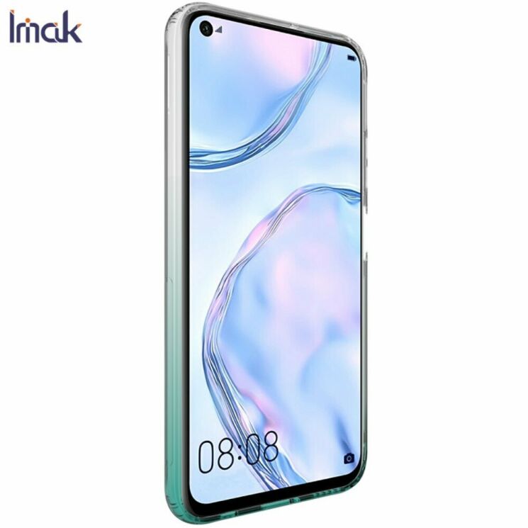 Силиконовый (TPU) чехол IMAK UX-6 Series для Huawei P40 Lite - Green: фото 4 из 14