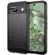 Силиконовый (TPU) чехол MOFI Carbon Fiber для Google Pixel 8A - Black (341035B)
