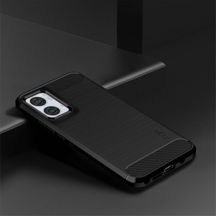 Силиконовый (TPU) чехол MOFI Carbon Fiber для Motorola Edge 50 Fusion - Red: фото 11 из 12