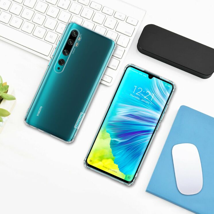 Силиконовый чехол NILLKIN Nature TPU для Xiaomi Mi Note 10 Pro / Mi Note 10 - Transparent: фото 18 из 18