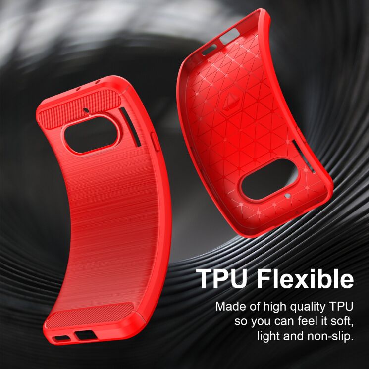 Силіконовий (TPU) чохол UniCase Carbon для Nothing Phone (4a) - Black (411311B) Силіконовий (TPU) чохол UniCase Carbon для Nothing Phone (4a) - Black: фото 5 з 9