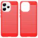 Силіконовий (TPU) чохол UniCase Carbon для OPPO Reno 15 - Red (405715R). Фото 2 з 8