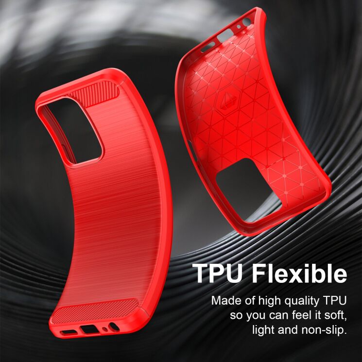 Силіконовий (TPU) чохол UniCase Carbon для Xiaomi Redmi A7 Pro - Blue: фото 5 з 9