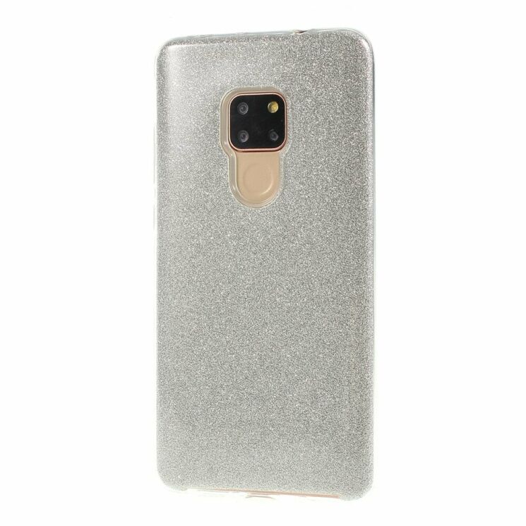 Силиконовый (TPU) чехол UniCase Glitter Cover для Huawei Mate 20 - Silver: фото 1 из 5
