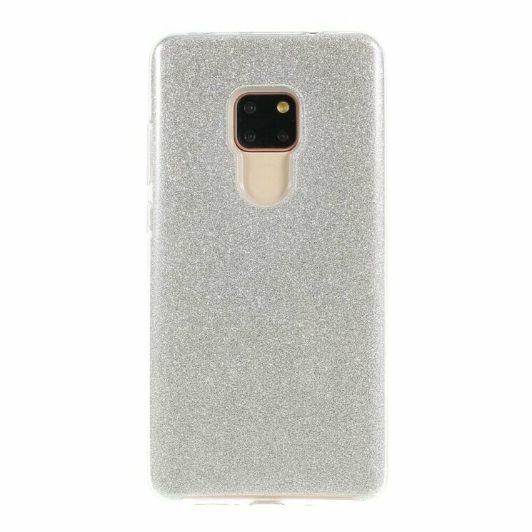 Силиконовый (TPU) чехол UniCase Glitter Cover для Huawei Mate 20 - Silver: фото 3 из 5