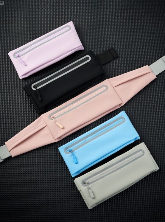 Спортивный чехол на пояс Deexe Waist Bag - Baby Blue: фото 10 из 11