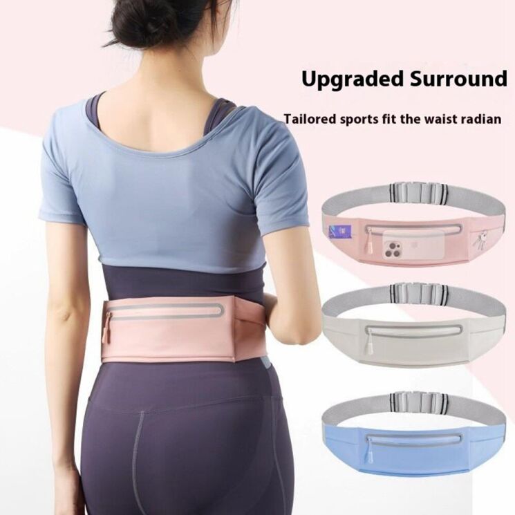 Спортивный чехол на пояс Deexe Waist Bag - Baby Blue: фото 6 из 11