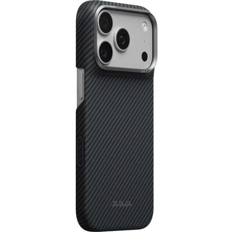 Ультратонкий чохол Pitaka Edge Case для iPhone 18 Pro (KI1801P) - 600D Black / Grey (Twill) (423758B) Ультратонкий чохол Pitaka Edge Case для iPhone 18 Pro (KI1801P) - 600D Black / Grey (Twill): фото 2 з 13