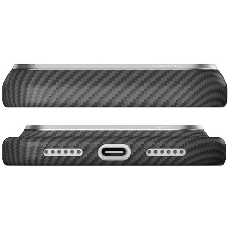 Ультратонкий чохол Pitaka Edge Case для iPhone 18 Pro (KI1801P) - 600D Black / Grey (Twill) (423758B) Ультратонкий чохол Pitaka Edge Case для iPhone 18 Pro (KI1801P) - 600D Black / Grey (Twill): фото 4 з 13