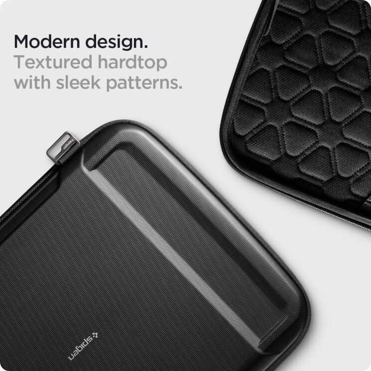 Универсальный чехол Spigen (SGP) Rugged Armor Pouch Pro для планшетов и ноутбуков диагональю до 14 дюймов (AFA04270) - Black: фото 12 из 15