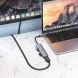 USB HUB Hoco HB28 6 in 1 Multifunctional (Type-C to HDMI+USB3.0+USB2.0+SD+TF+PD) - Metal Gray (896295H). Фото 9 з 9