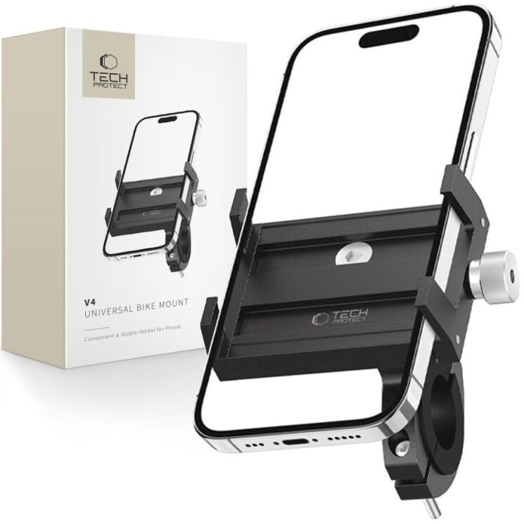 Велосипедный держатель Tech-Protect V4 Universal Mount - Black: фото 5 из 6