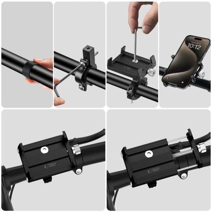 Велосипедный держатель Tech-Protect V4 Universal Mount - Black: фото 6 из 6