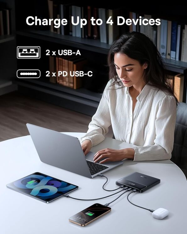 Внешний аккумулятор Baseus Blade H1 Lite 100W (20000mAh) P10021604123-00 - Black: фото 10 из 13