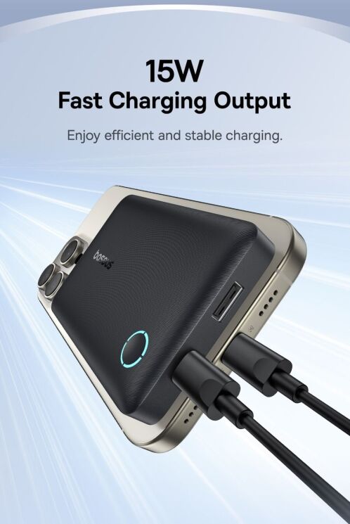 Внешний аккумулятор Baseus EnerFill FP11 15W (10000mAh) P1008210C123-00 - Black: фото 11 из 20