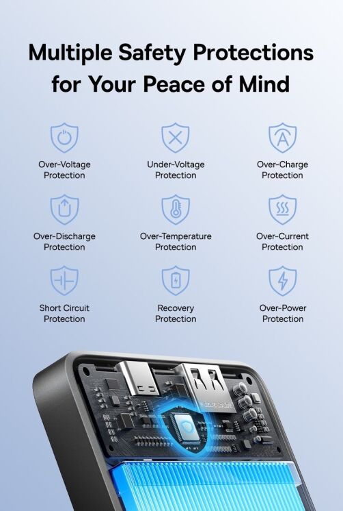 Внешний аккумулятор Baseus EnerFill FP11 15W (10000mAh) P1008210C123-00 - Black: фото 17 из 20